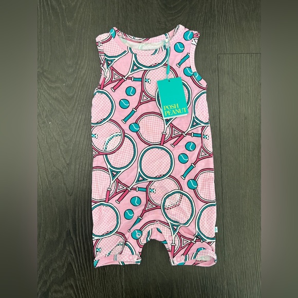 Posh peanut sleeveless short romper - Picture 1 of 1